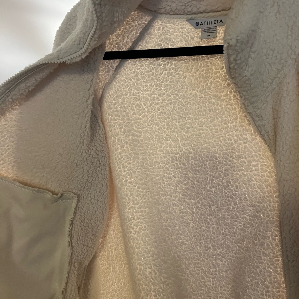 Athleta Women's Cozy Cream Teddy Jacket